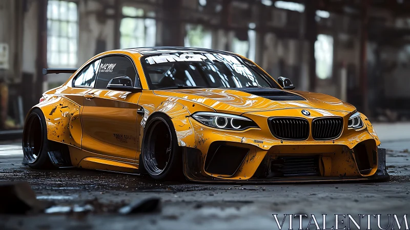 Wild widebody BMW crouched like a street-bred predator.