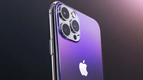iPhone Pro Max Deep Purple: Triple-Lens Optical System Render