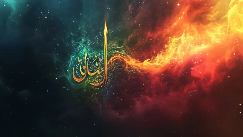 Nebula-calligraphy ember where starlight brushes devotion.