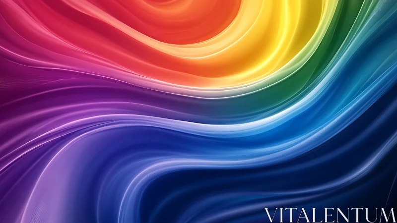 Spectral fluid dynamics render maps continuous rainbow light gradients