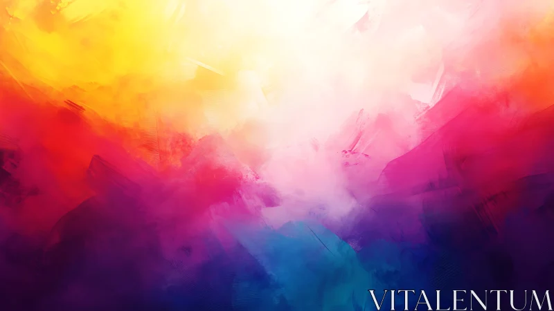 Bold abstract gradient with vivid warm and cool colors.