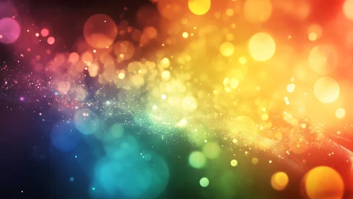 Chromatic bokeh spectrum field with layered light gradients.