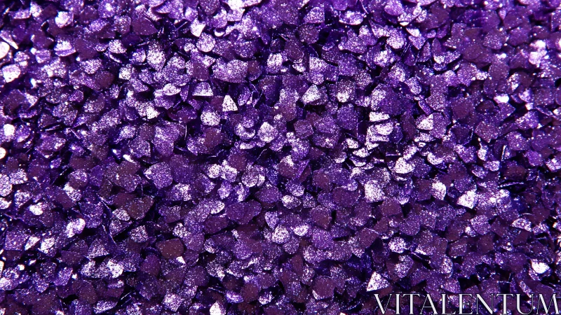 Shimmering violet sugar crystals stage a glittering riot