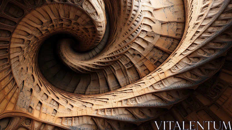 Spiraling carved corridors invite you into an endless maze