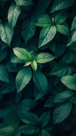 Emerald foliage study with selective focus and moody contrast.