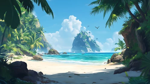 Secluded Tropical Paradise Where Limestone Cliffs Kiss Crystalline Waters