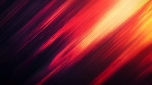Vivid Abstract Light Streaks in Red and Yellow Gradient Art.