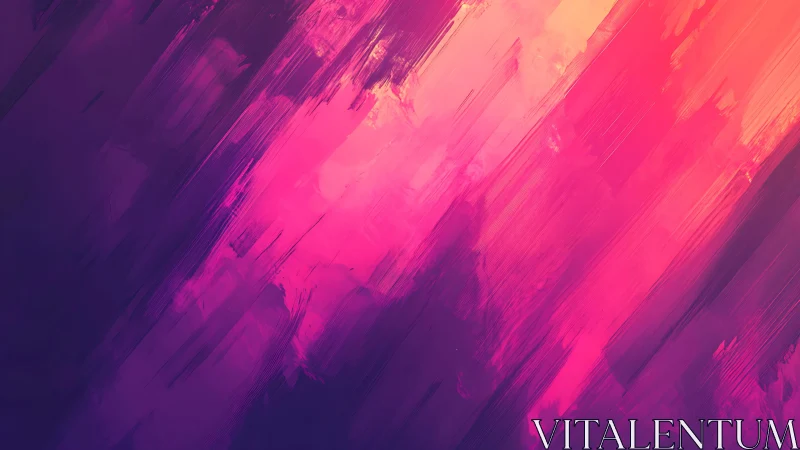 Vibrant abstract digital painting with pink and purple brushstrokes.