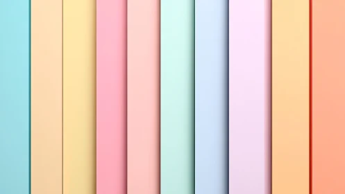Vertical arrangement of pastel rectangular color panels.