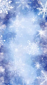 Snowflake daydreams swirling in watercolor winter skies.