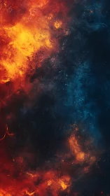 Fire and Ice: A Cosmic Dance of Opposing Forces.