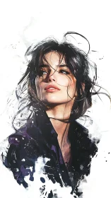 Soft windswept portrait celebrates quiet confidence and grace