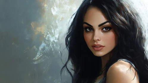 Softly lit portrait of a thoughtful woman in painterly style.