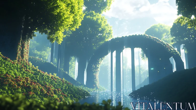 Verdant Sanctuary: Urban Towers Reclaimed by Wilderness