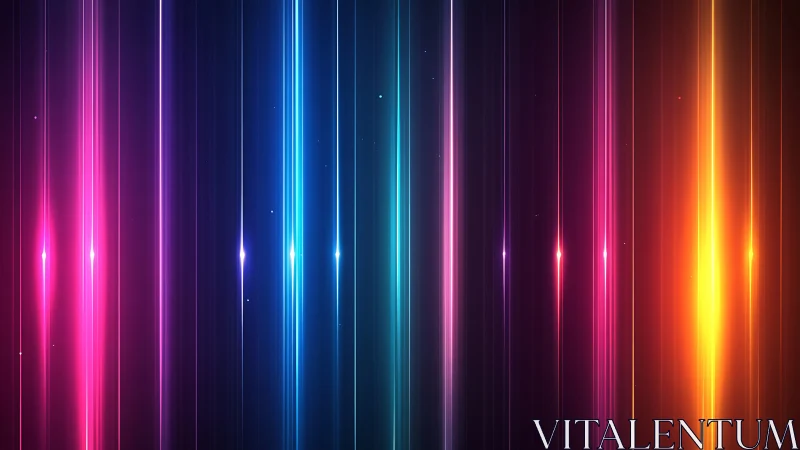 Chromatic photon columns with vertical spectral flaring geometry.