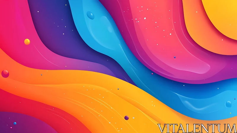 Color rivers curl through cosmic gradients and quietly glow