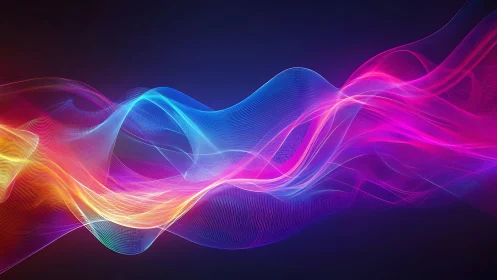 Neon wave chorus gliding across a midnight digital horizon.