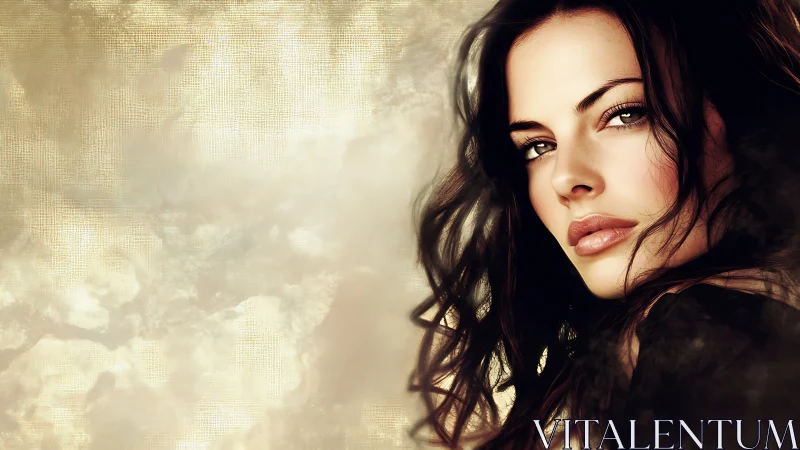 Smoky gaze drifts across a storm-softened golden sky