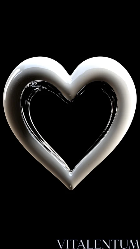 Luminous Love: A Glowing Heart Connection.