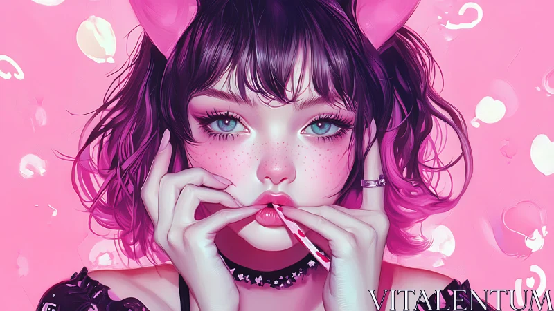 Cotton candy daydream with playful pastel rebel charm.