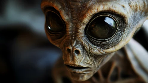 Close-up render shows detailed alien creature face and eyes