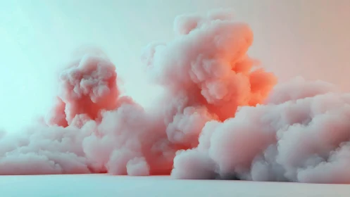 Candyfloss thunderheads quietly bloom in pastel skies
