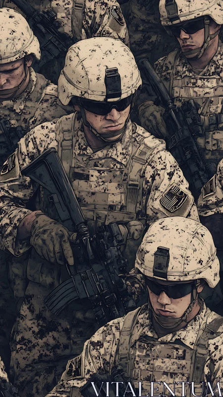 Steady resolve in a close-knit squad of modern soldiers.