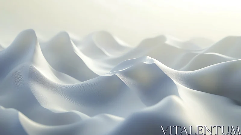 Minimalist undulating white surface under diffuse light.