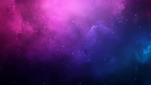 Starglow cotton candy nebula swirling in cosmic midnight.