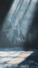 Whispered sunbeams on a forgotten concrete stage of dusk.