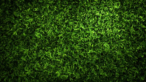 Dense green foliage texture shows uniform leaf coverage and depth