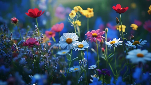 Wildflower Symphony in Jeweled Bloom