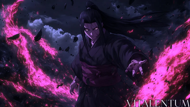 Violet inferno bends around a vengeful sorcerer&rsquo;s command