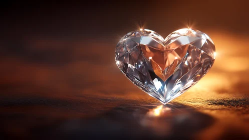 Crystal Heart Glowing With Warmth.