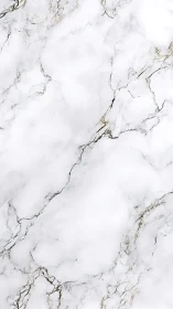 White marble surface with subtle gold and gray veining texture.