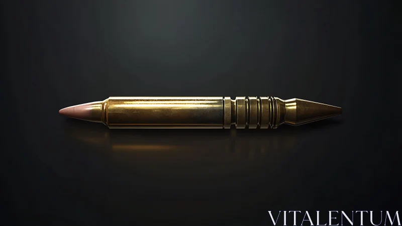 Sleek golden bullet becomes futuristic artifact of tension