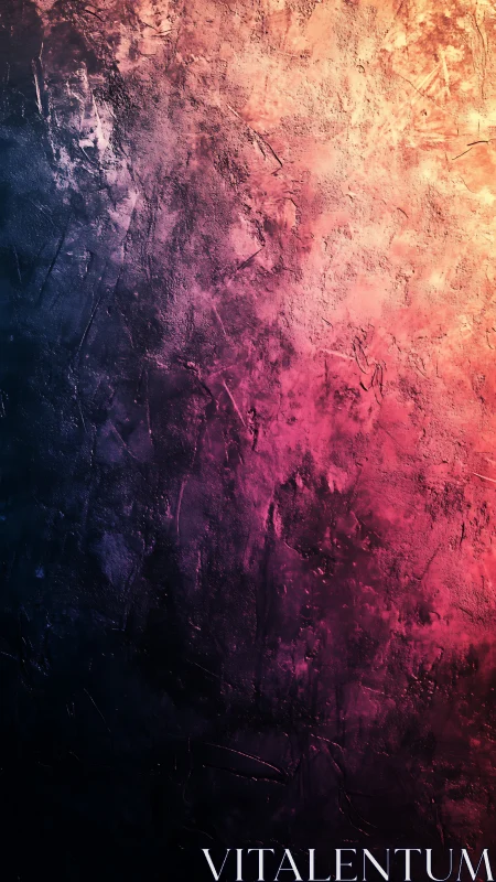 Chromatic roughcast gradient with luminous thermal contrast.