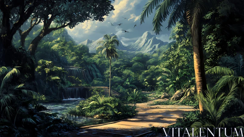 Jungle Paradise: Where Mountains Meet Emerald Dreams.