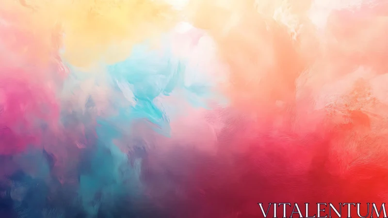 Vibrant pastel cloudscape with blended warm cool hues.