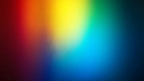 Vibrant rainbow gradient glow across dark abstract field.