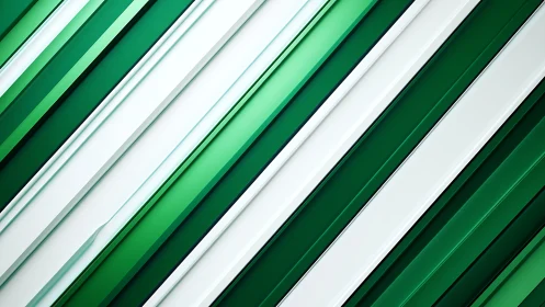 Emerald stripes sliding in crisp geometric rhythm.