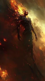 Emberborn shadow strides upward through molten stormlight