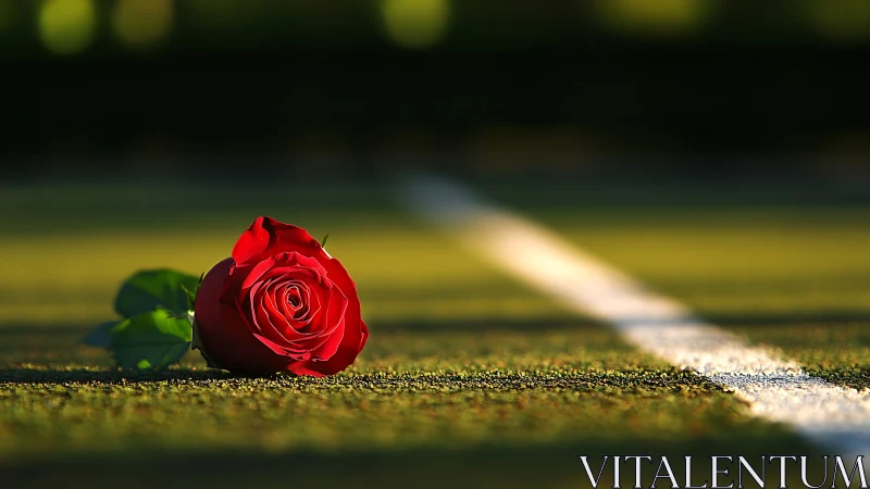 Crimson Rose Declares its Solitary Majesty Against Concrete