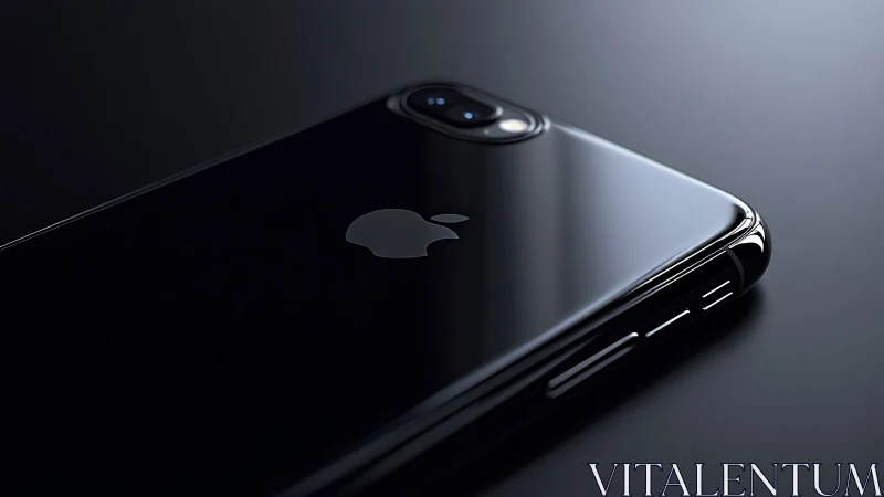 Sleek iPhone Glowing in Sophisticated Dark Light.