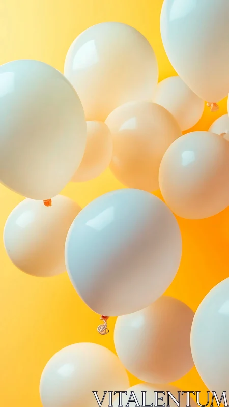 Sunlit Helium Daydreams Floating Across Citrus Skies.