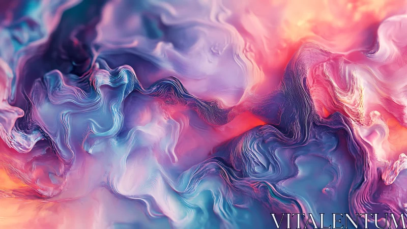 Dreamy swirling clouds of color in soft sunset light.