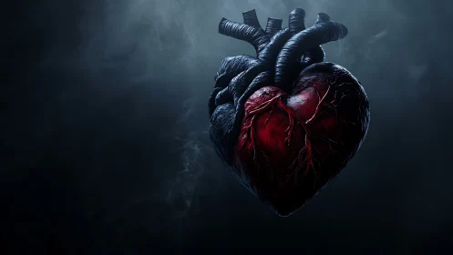 A Organ of Shadows Beats with Crimson Vitality.