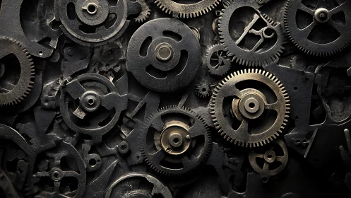 Clockwork choir of tarnished gears in patient rotation.