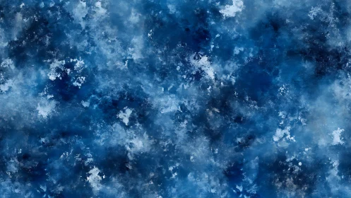 Midnight nebula frost clouds swirling in deep sapphire blue.