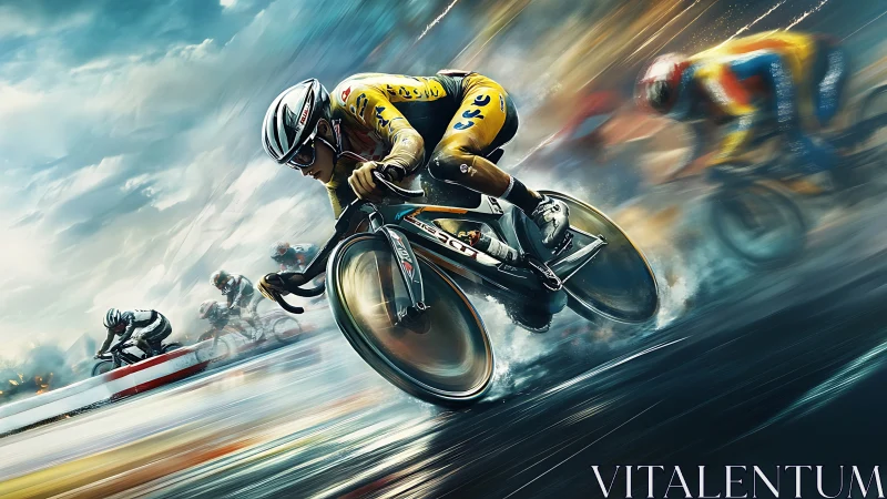 Rain-soaked cyclists lean into speed and chase victory hard